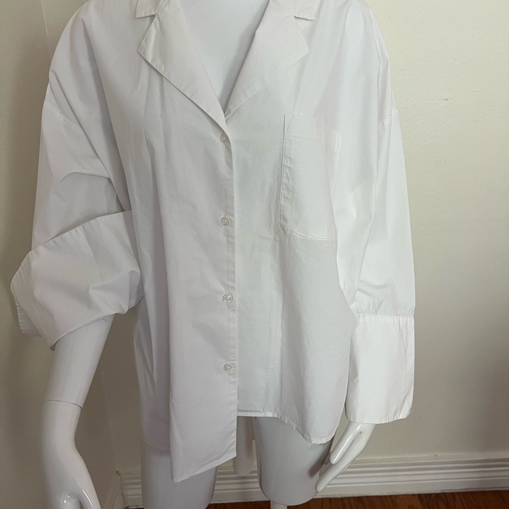 White Button-Down Shirt - Classic Relaxed Fit
